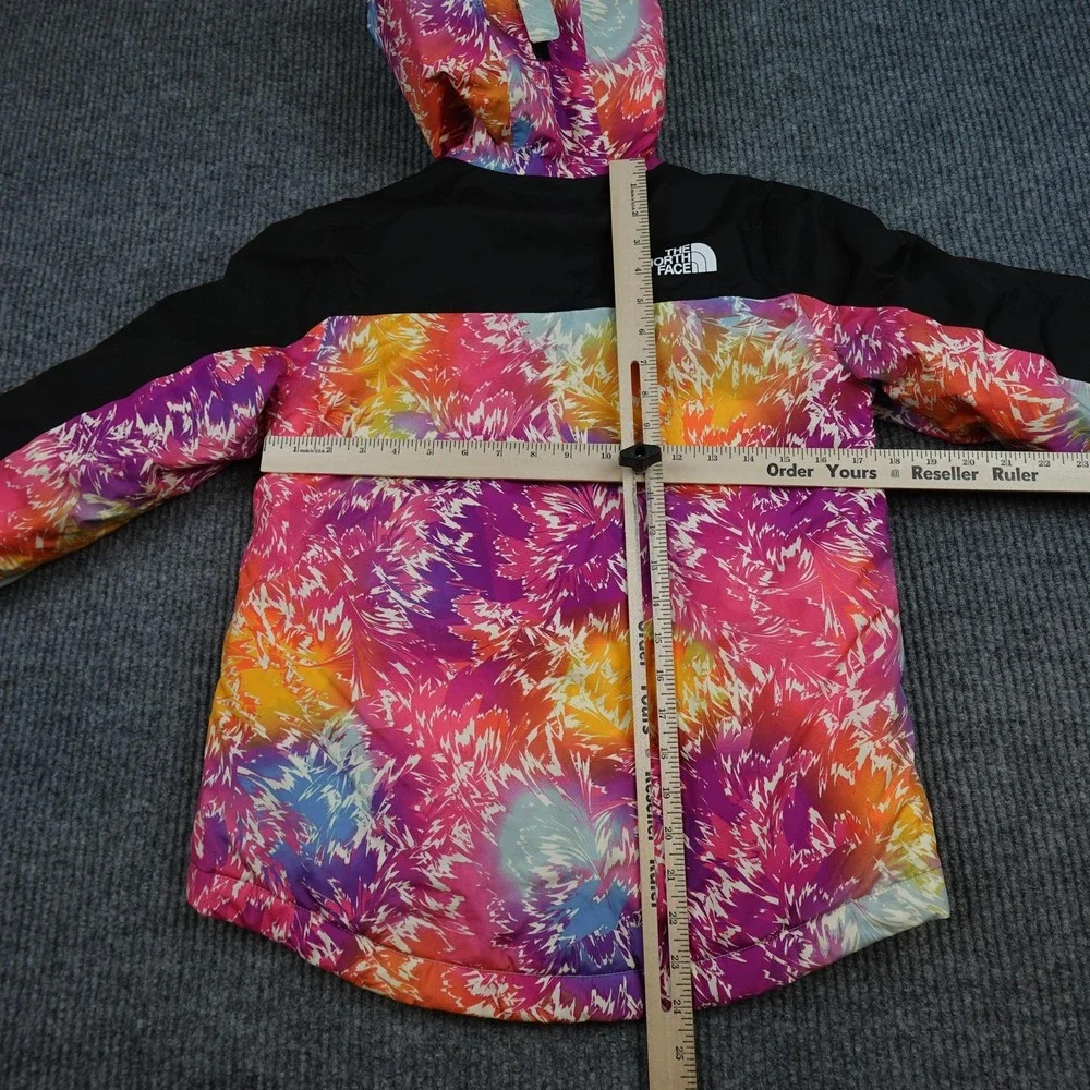 The North Face Ski Jacket Girls 10 Multicolor DryVent Hooded Snow Insulated